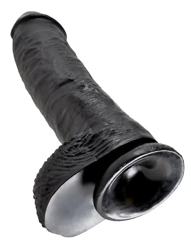 Dildos King Cock 10Inch Cock With Balls Black Pipedream Dildos King Cock 10Inch Cock With Balls Black Pipedream