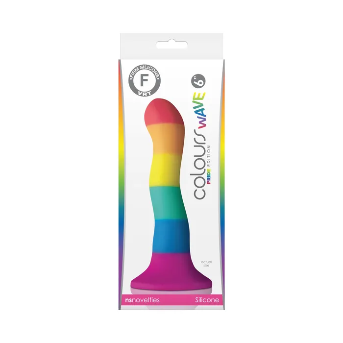 Dildos nsnovelties Colours Wave Pride Edition 6 Inch Dildo Rainbow