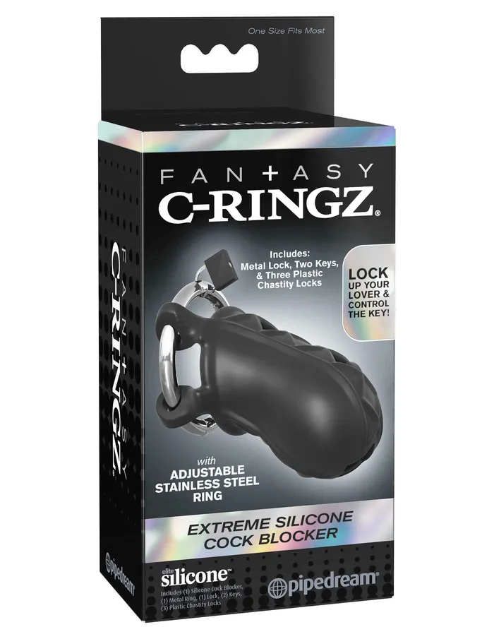 Fantasy CRingz Extreme Silicone Cock Blocker Pipedream Male Sex Toys Fantasy CRingz Extreme Silicone Cock Blocker Pipedream Male Sex Toys