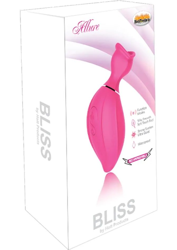 Female Sex Toys Bliss Allure Silicone Rechargeable Clitoral Suction Vibrator Waterproof Bliss by Hott Products