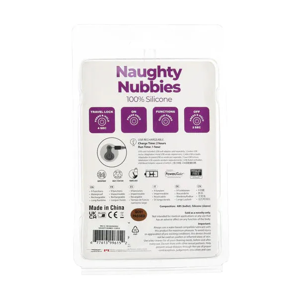 Female Sex Toys BMS Factory PowerBullet Naughty Nubbies Bullet Vibrator USB Rechargeable