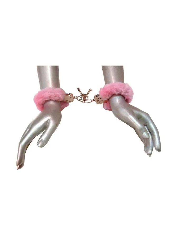 Frisky Vibrators Frisky Caught In Candy Pink Furry Cuffs