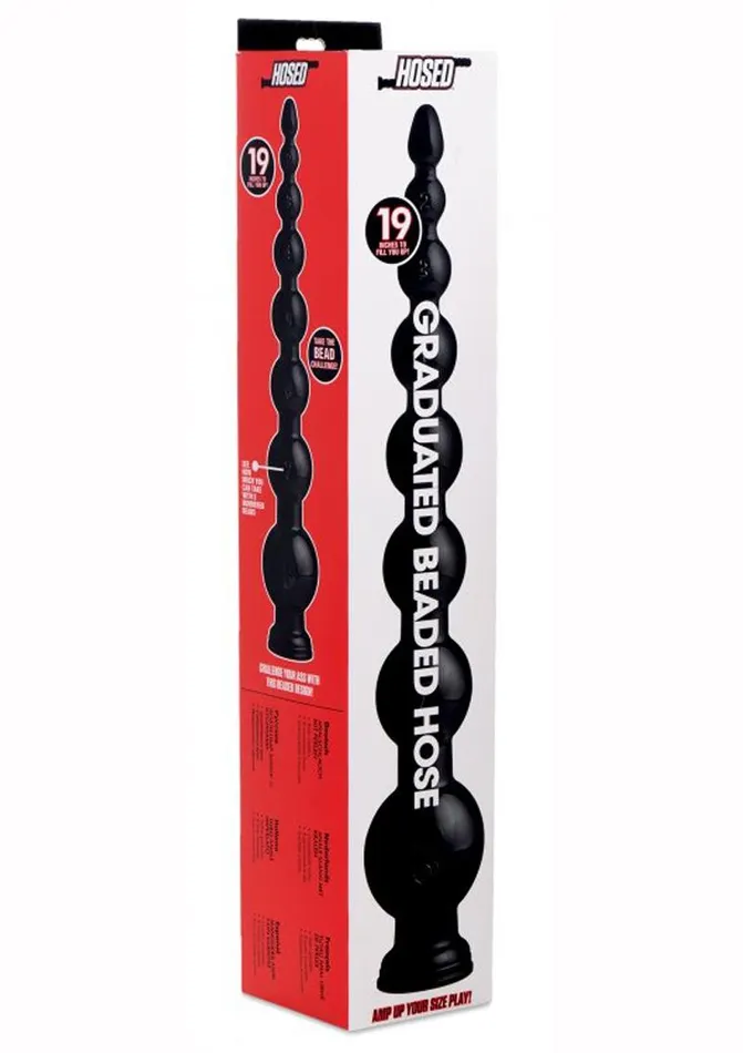 Hosed Graduated Beaded Hose 19in Long Hosed Anal