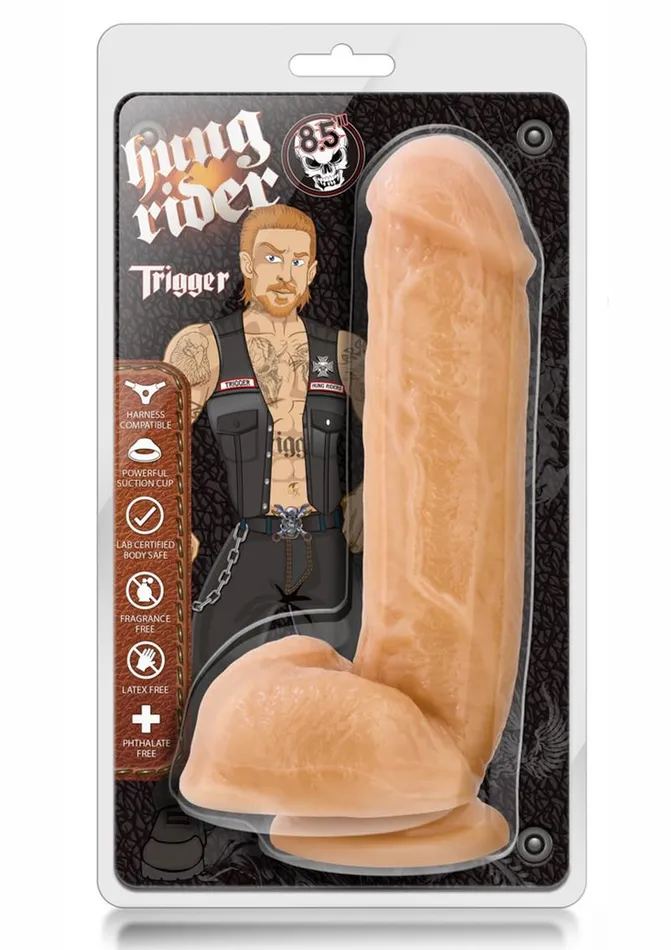 Hung Rider Female Sex Toys Hung Rider Trigger Dildo with Balls