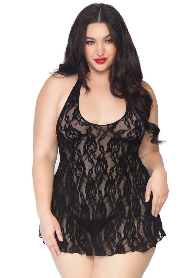 Leg Avenue Halter Rose Lace Dress Leg Avenue Vibrators