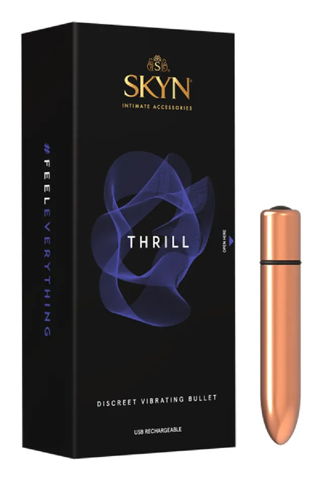 Lifestyles Thrill Vibrating Bullet Bronze Female Sex Toys