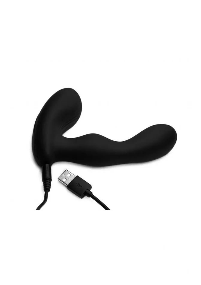 Male Sex Toys ALPHAPRO AlphaPro PStroke Silicone Prostate Stimulator with Stroking Shaft