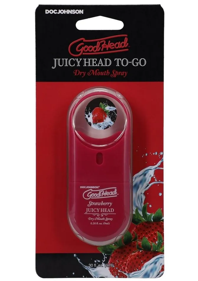Male Sex Toys GoodHead Goodhead Juicy Head Dry Mouth Spray ToGo Strawberry