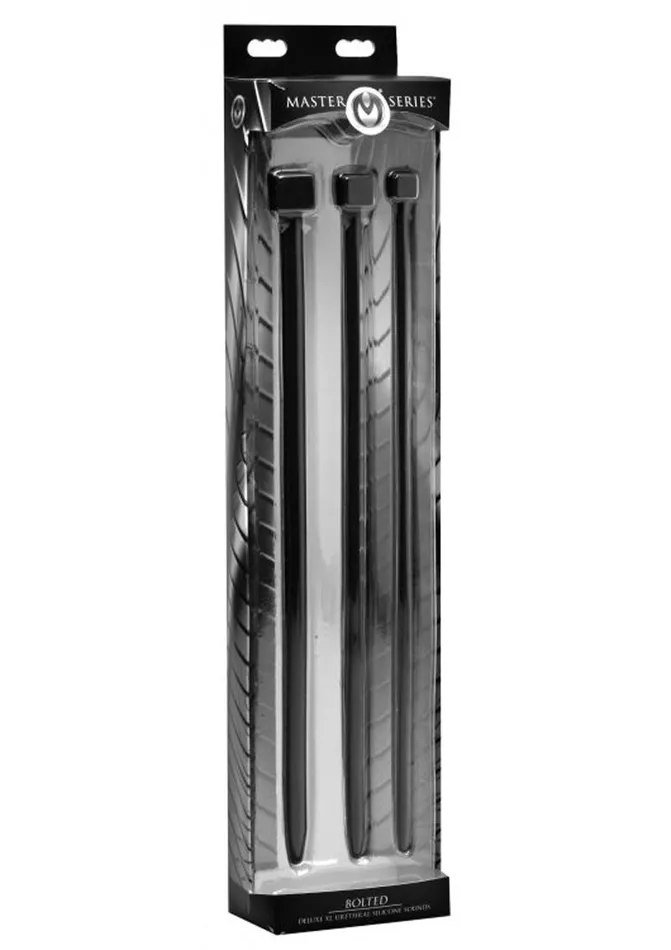 Master Series Male Sex Toys Master Series Bolted Deluxe Silicone Urethral Sounds