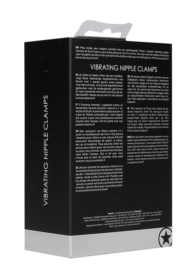 Ouch Vibrating Nipple Clamps Ouch Couples Ouch Vibrating Nipple Clamps Ouch Couples