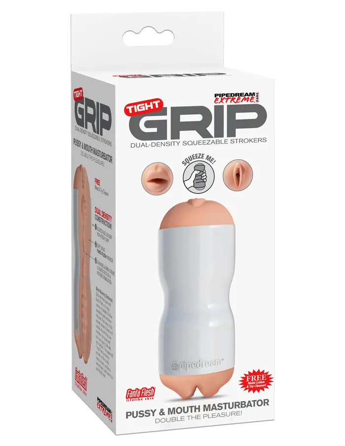 PDX Brands Pipedream Extreme Tight Grip Pussy and Mouth Masturbator Male Sex Toys PDX Brands Pipedream Extreme Tight Grip Pussy and Mouth Masturbator Male Sex Toys