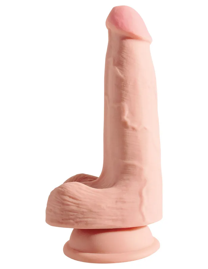 Pipedream Dildos King Cock Plus Triple Density 5 Inch Cock With Balls Flesh