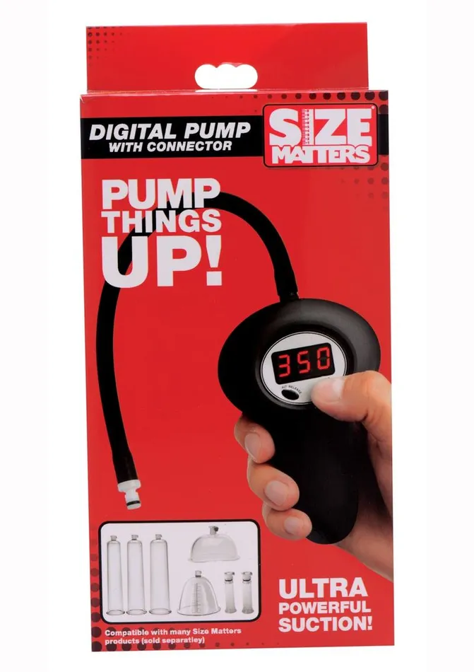 Size Matters Male Sex Toys Size Matters Digital Pump with Connector