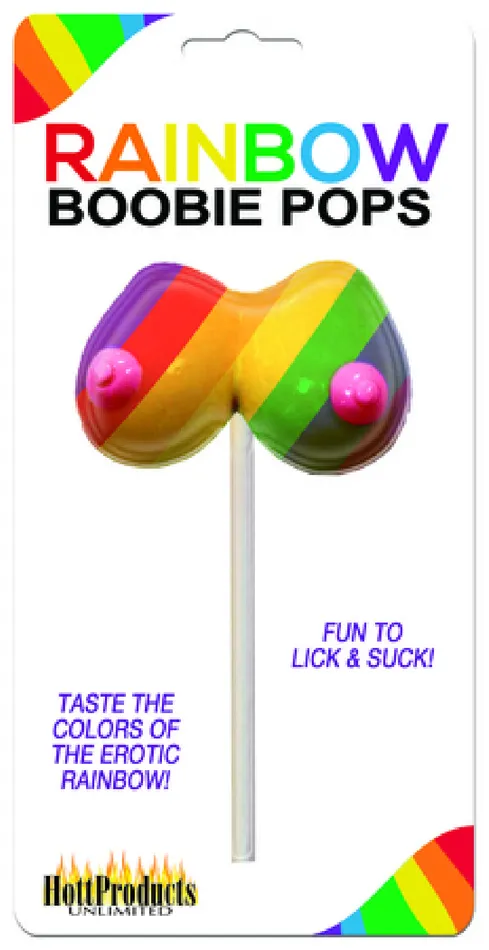 Vibrators Hott Products Unlimited Rainbow Boobie Candy Pop