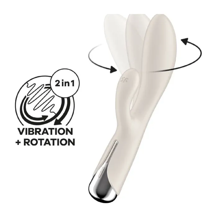 Vibrators Satisfyer Spinning Rabbit 1 Beige Satisfyer