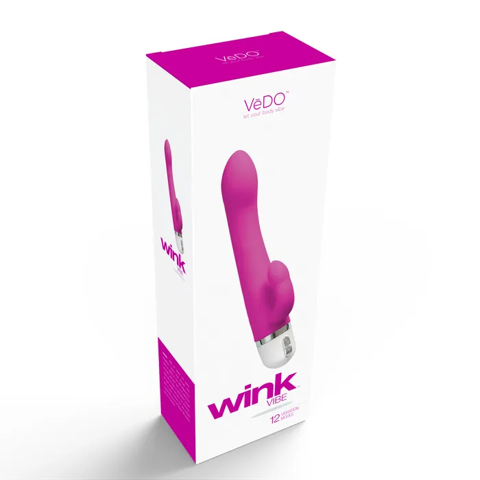 Vibrators VeDO Wink Vibrator G Spot Hot in Bed Pink Vibrators VeDO Wink Vibrator G Spot Hot in Bed Pink