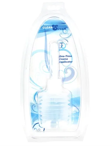 XR Brands Clean Stream Disposable Enema Douche Applicator Clear Anal