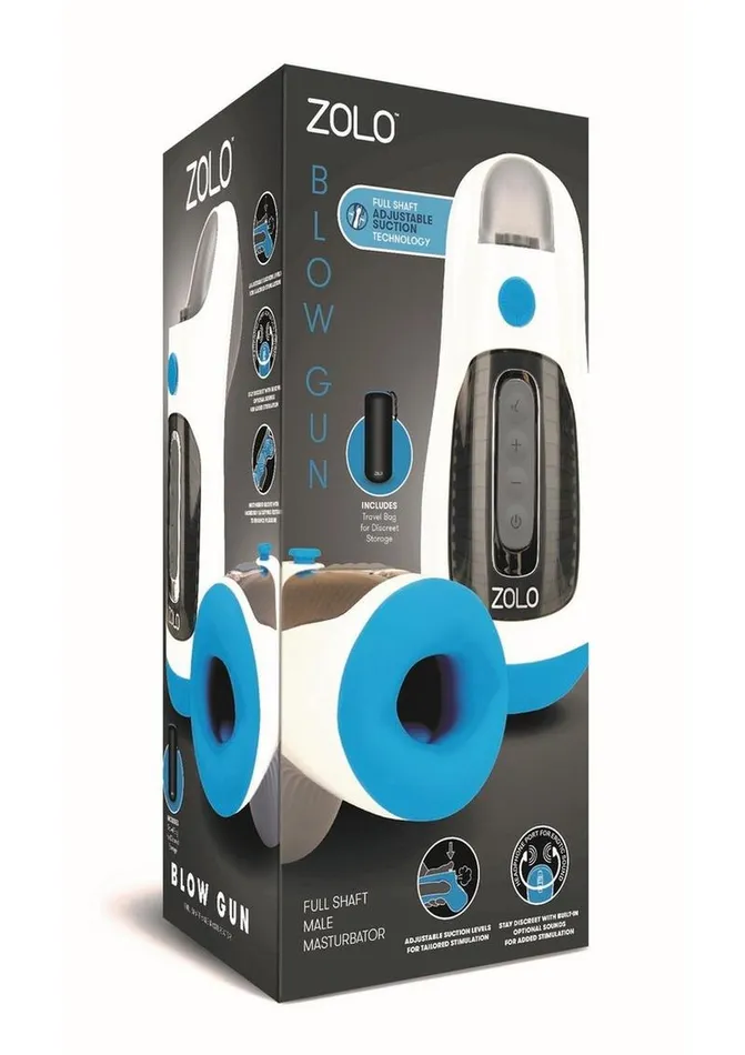 Zolo Male Sex Toys ZOLO Blow Gun Rechargeable Silicone Masturbator