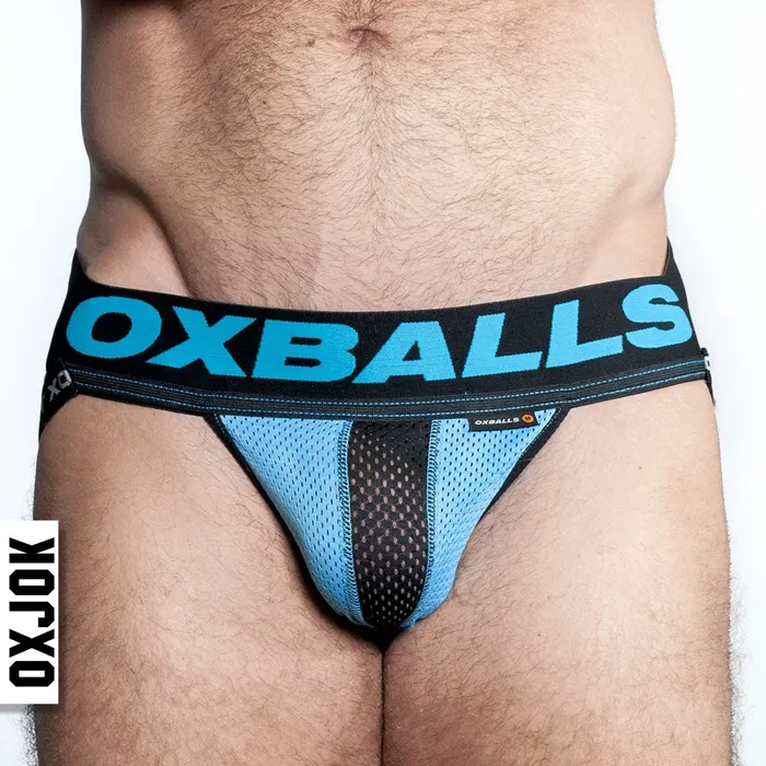 Airmesh Upthrust SliderStrap Jock Sky Blue Medium OXJok Anal