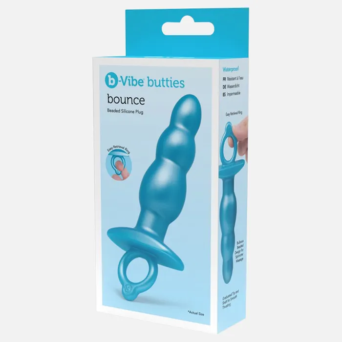 BVibe Male Sex Toys Butties Bounce Bead Textured Silicone Non Vibrating Anal Plug BVibe Male Sex Toys Butties Bounce Bead Textured Silicone Non Vibrating Anal Plug