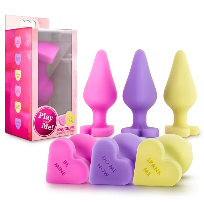 Blush Naughty Candy Hearts Display 9 Pieces Assorted Colors Vibrators