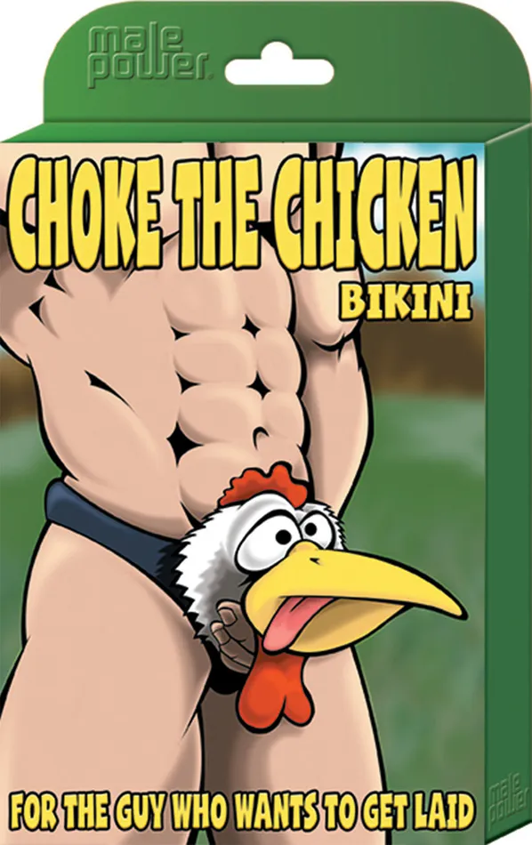Choke the Chicken Bikini One Size Black Male Power Anal