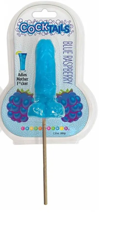 Cocktail Suckers Blue Raspberry Little Genie Vibrators