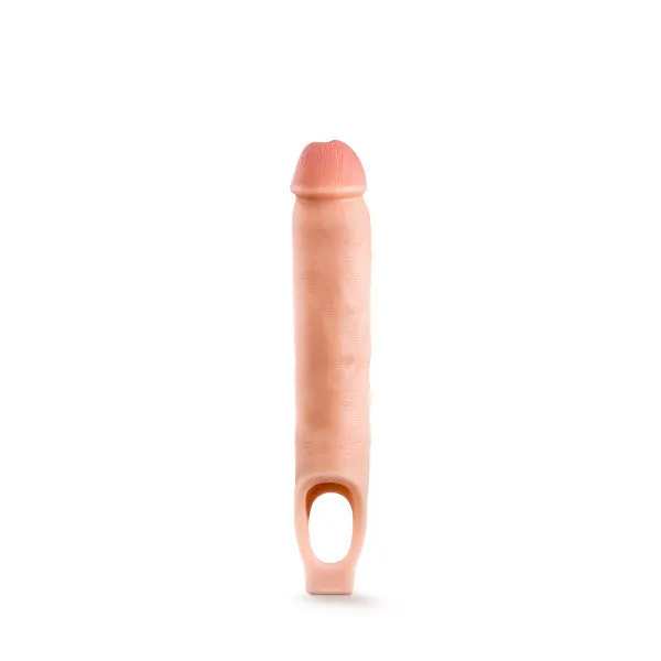 Dildos Blush Performance Plus 115 Inch Silicone Cock Sheath Penis Extender Vanilla