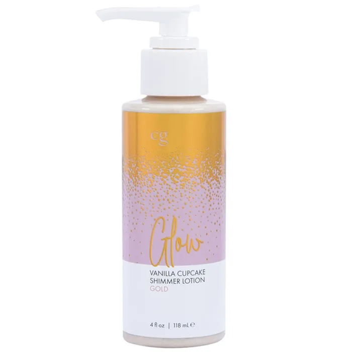 Dildos Classic Brands Glow Vanilla Cupcake Shimmer Lotion Gold 4 Oz