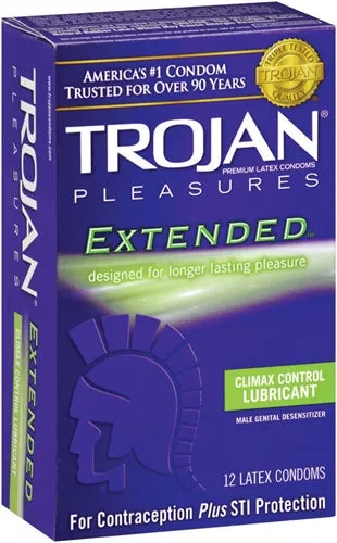 Female Sex Toys Trojan Pleasures Extended Pleasure 12 Pack Paradise Marketing