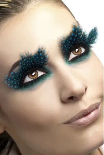 Large Aqua Dots Feather Eyelashes 2024 Holiday Sale Male Sex Toys