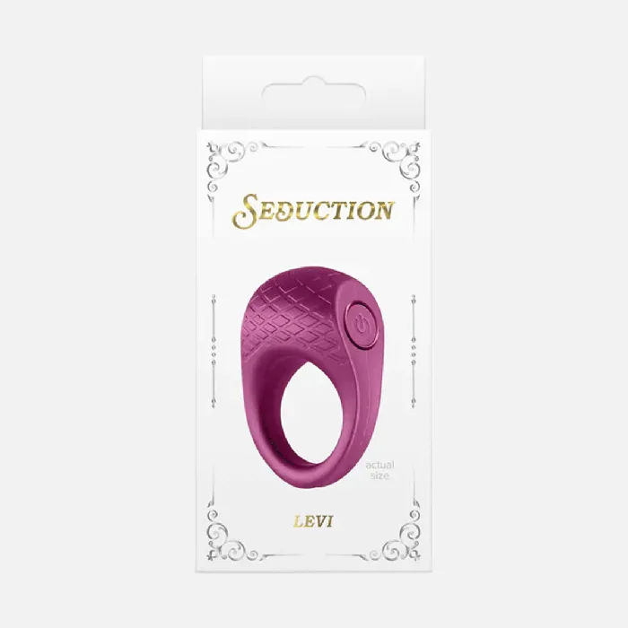 NS Novelties Male Sex Toys Seduction Levi Vibrating C Ring Metallic Burgundy NS Novelties Male Sex Toys Seduction Levi Vibrating C Ring Metallic Burgundy