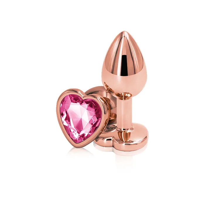 nsnovelties Anal Rear Assets Rose Gold Heart Small Pink