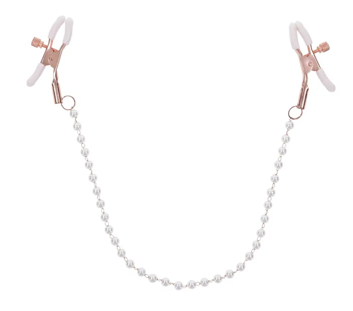 Peaches N Creame Pearl Nipple Clamps Pink Sportsheets Vibrators