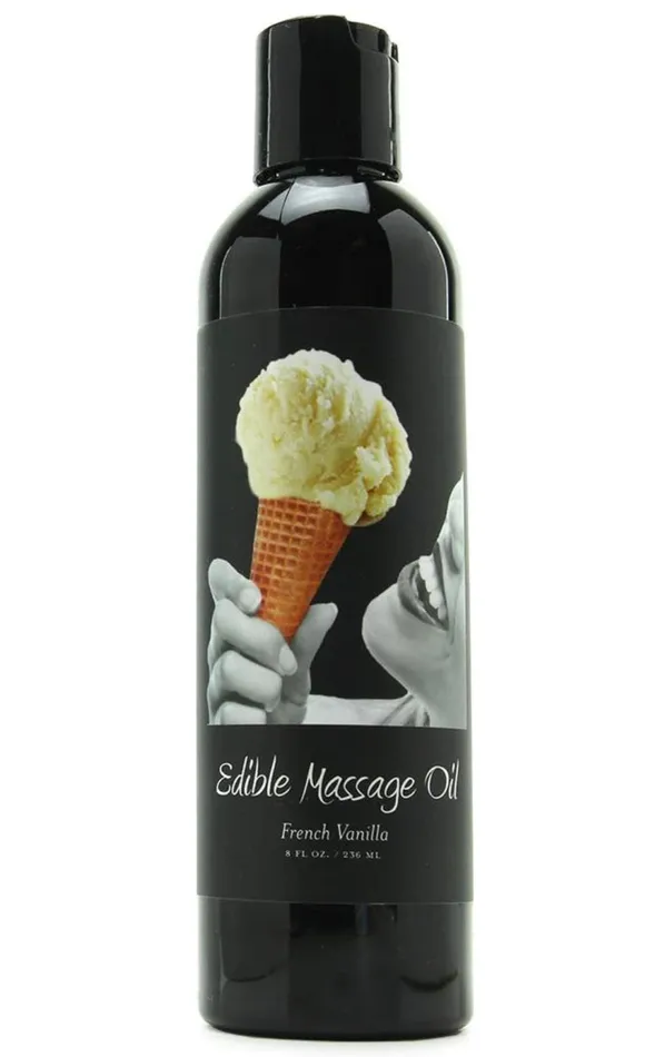 Pink Cherry Couples Edible Massage Oil 2oz in Vanilla