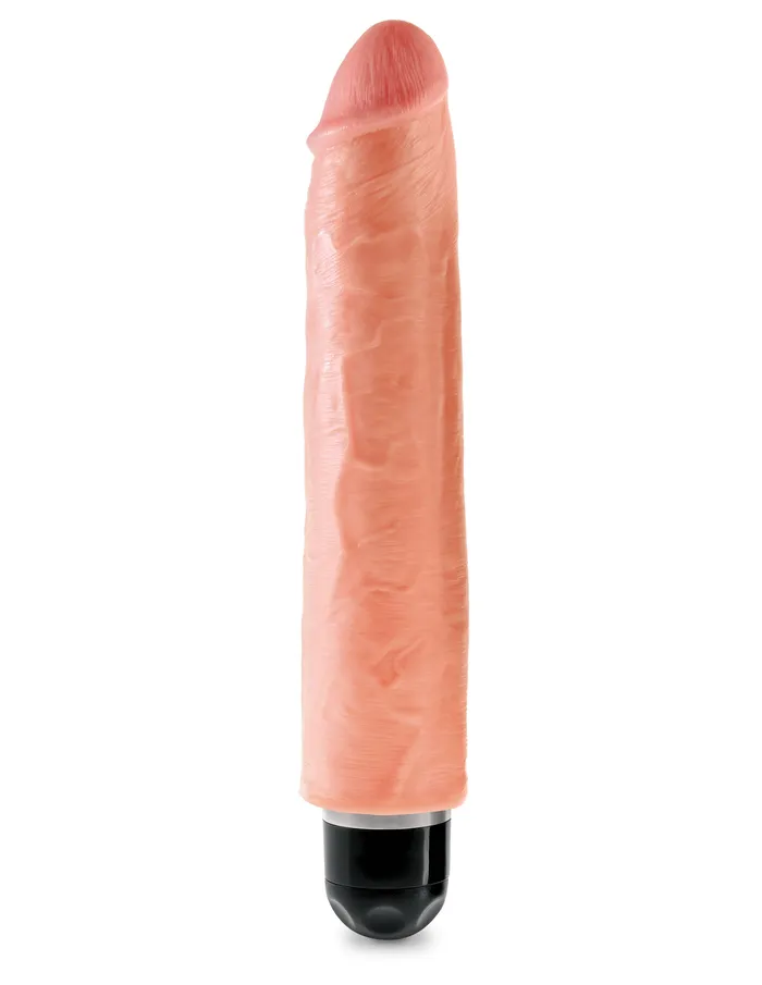 Pipedream Dildos King Cock 10 Inch Vibrating Stiffy Flesh