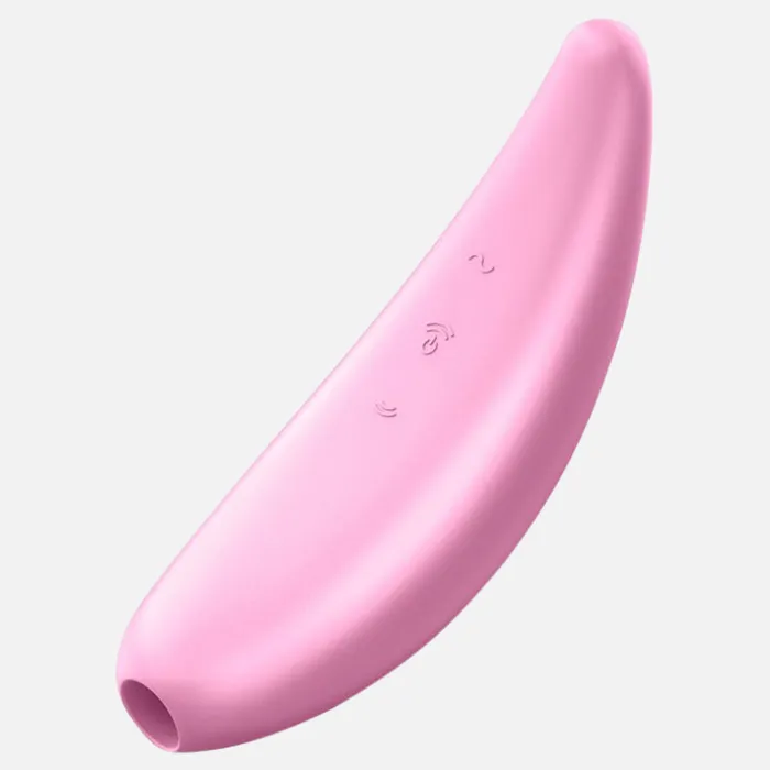 Satisfyer Curvy 3 Air Pulse and Suction Vibrator Plus Pink Incl Bluetooth And App Vibrators