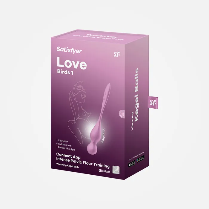 Satisfyer Vibrators Love Birds 1 Pink Rechargeable Pelvic Floor Trainer with App Control Satisfyer Vibrators Love Birds 1 Pink Rechargeable Pelvic Floor Trainer with App Control
