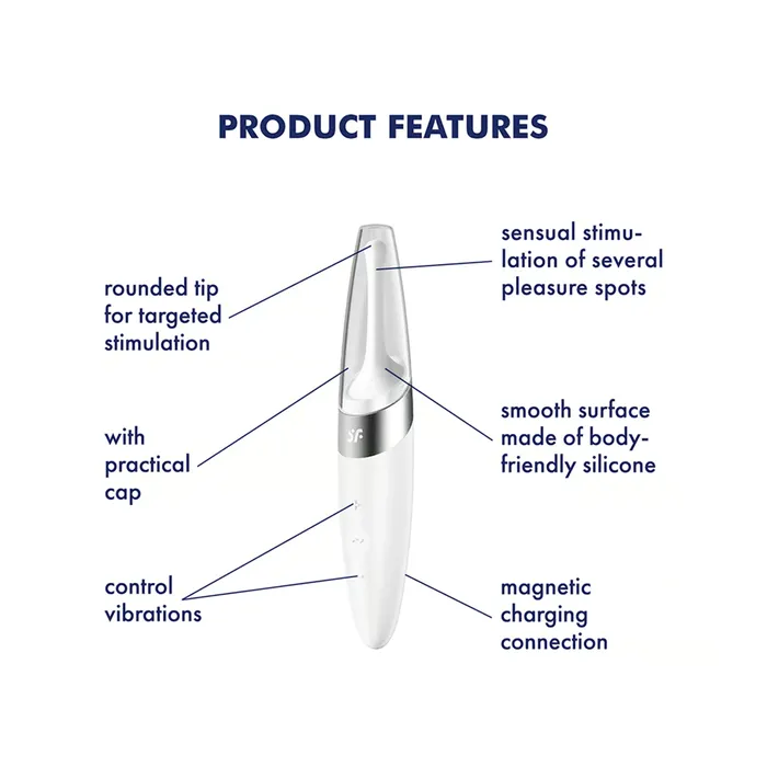 Satisfyer Vibrators Satisfyer Twirling Delight White