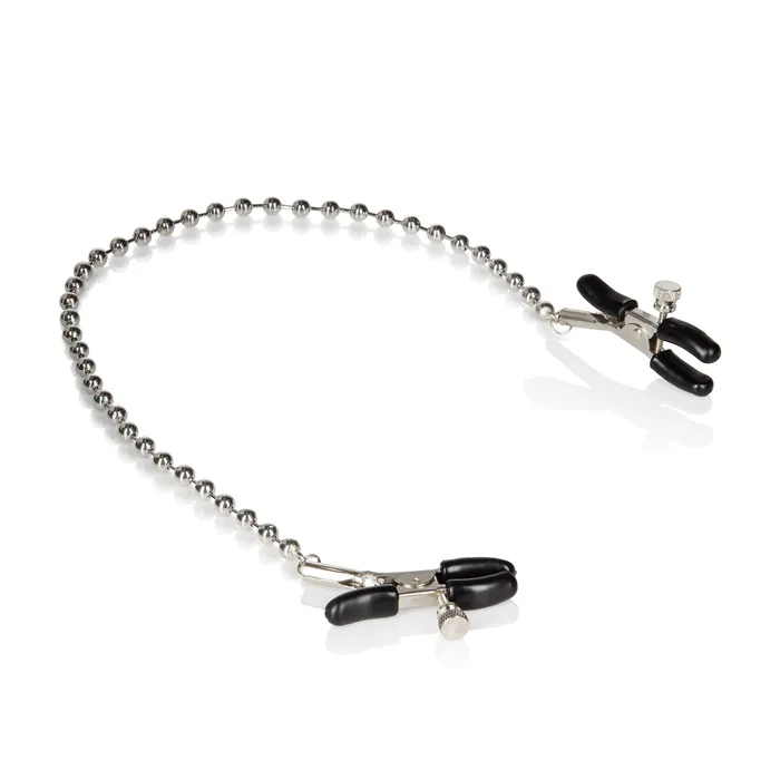 Silver Beaded Nipple Clamps CalExotics Anal