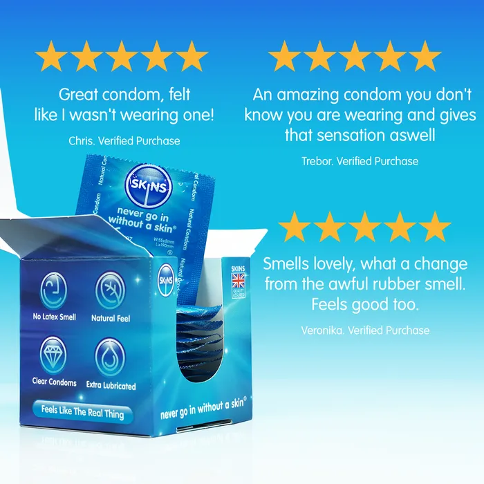 Skins Female Sex Toys Skins Condoms Natural 12 Pack