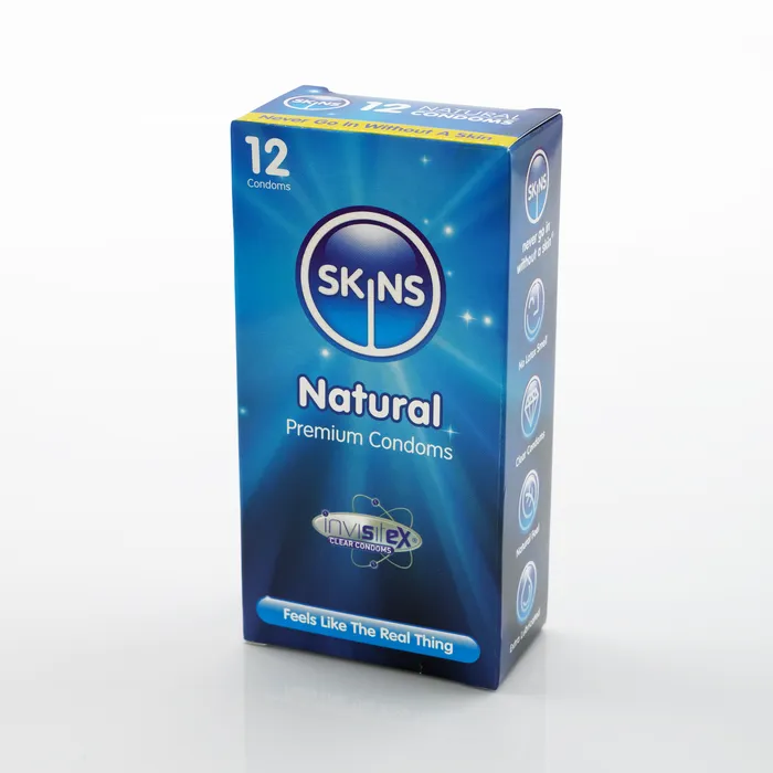 Skins Female Sex Toys Skins Condoms Natural 12 Pack