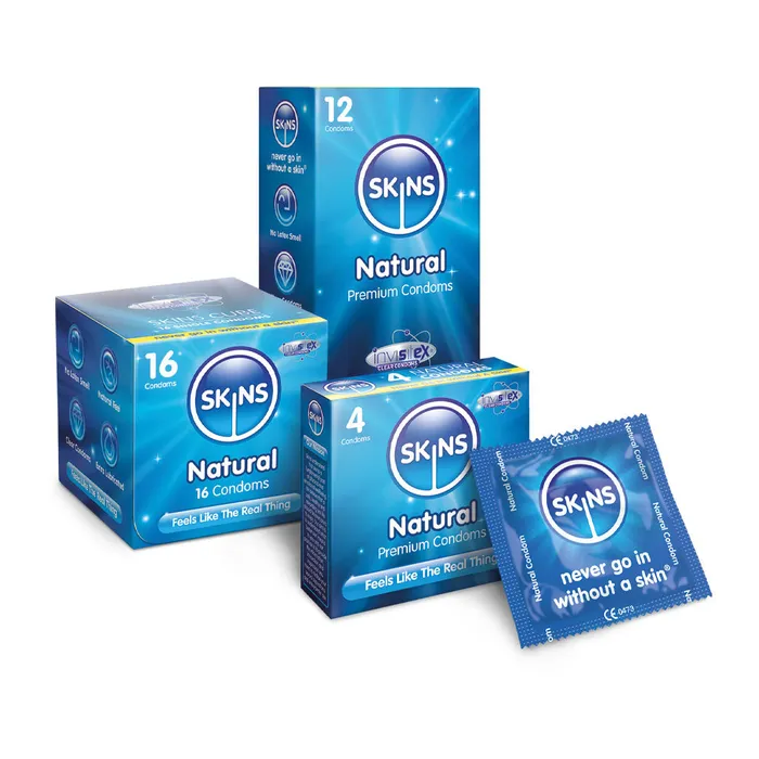 Skins Female Sex Toys Skins Condoms Natural 12 Pack