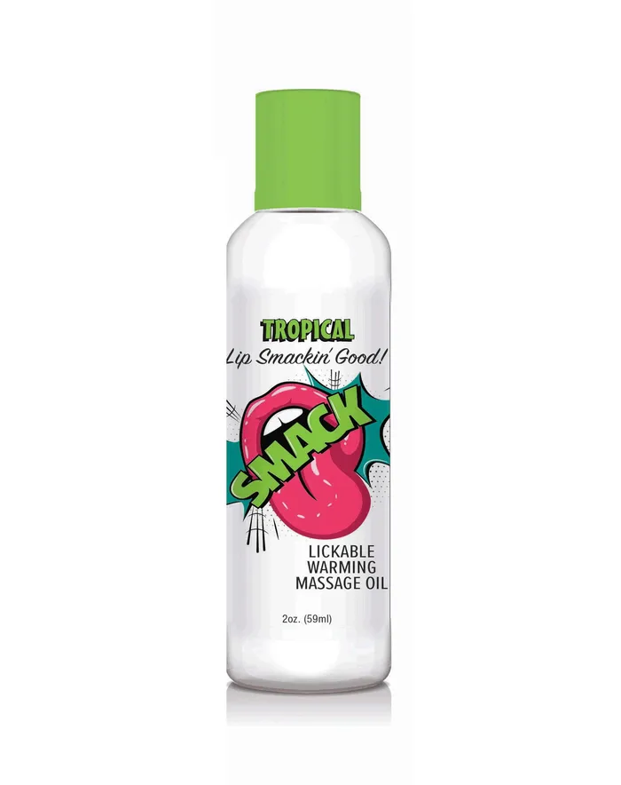 Smack Warming and Lickable Massage Oil Tropical 2 Oz Little Genie Couples