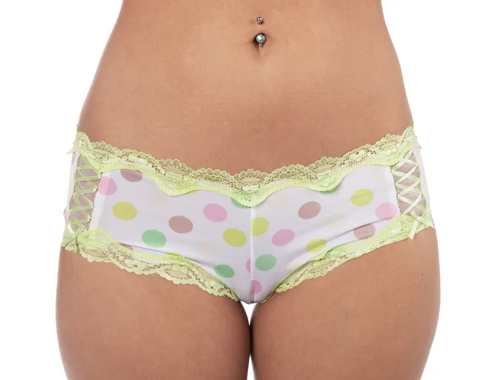 Vibrators Sunset Intimates Dots of Love Hipster Boy Shorts