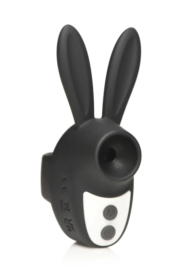 Vibrators XR Brands Sucky Bunny Clit Stimulator Black