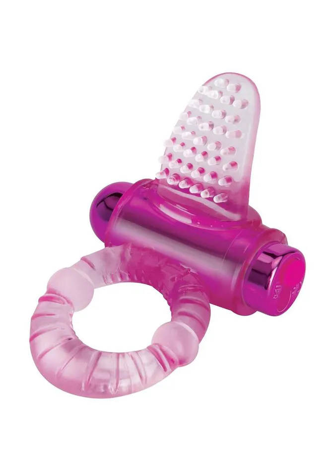 XGEN Vibrators Bodywand Rechargeable Lick It Pleasure Ring Pink