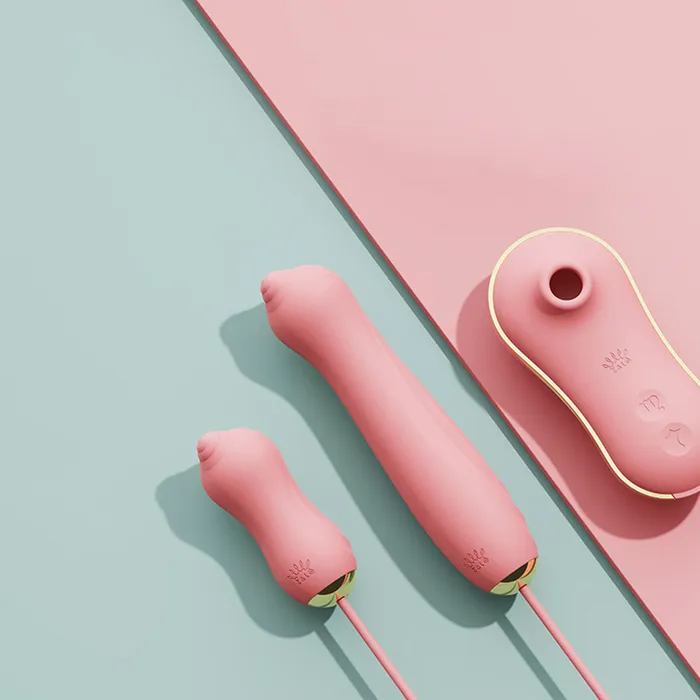 ZALO UNI Set Pink Rechargeable Multifunction 3 Piece Set with Suction Toy Vibrating Egg Mini Thruster Female Sex Toys ZALO UNI Set Pink Rechargeable Multifunction 3 Piece Set with Suction Toy Vibrating Egg Mini Thruster Female Sex Toys