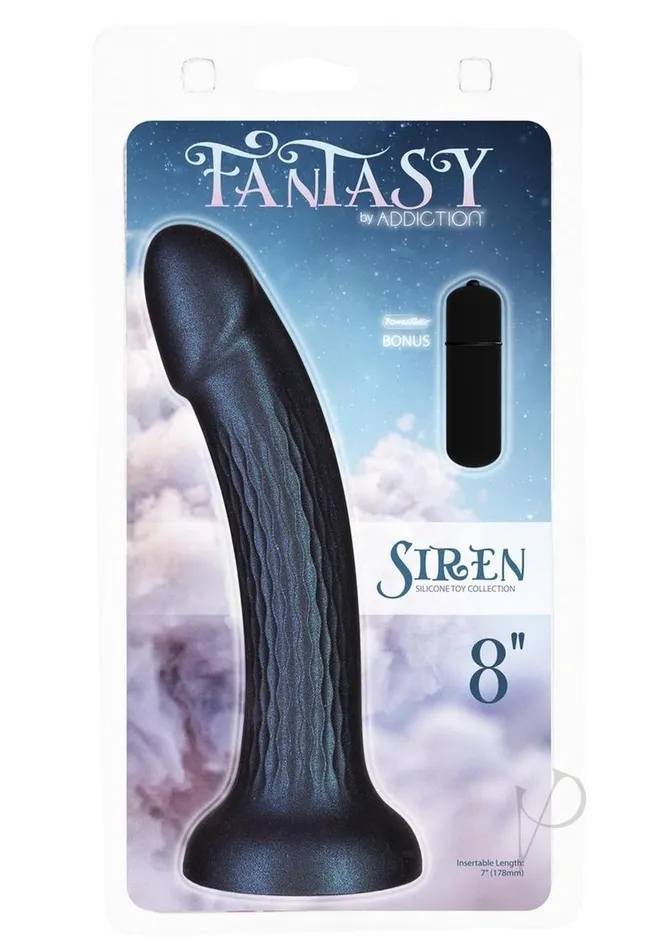 Addiction Dildos Addiction Fantasy Collection Siren Silicone Dong 8in Multicolor Addiction Dildos Addiction Fantasy Collection Siren Silicone Dong 8in Multicolor