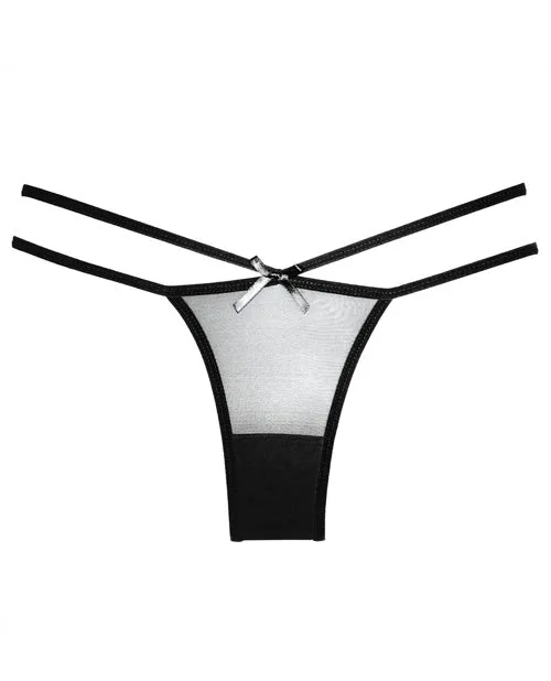 Adore Anal Adore Sheer Naughty Vanilla Panty Black OS